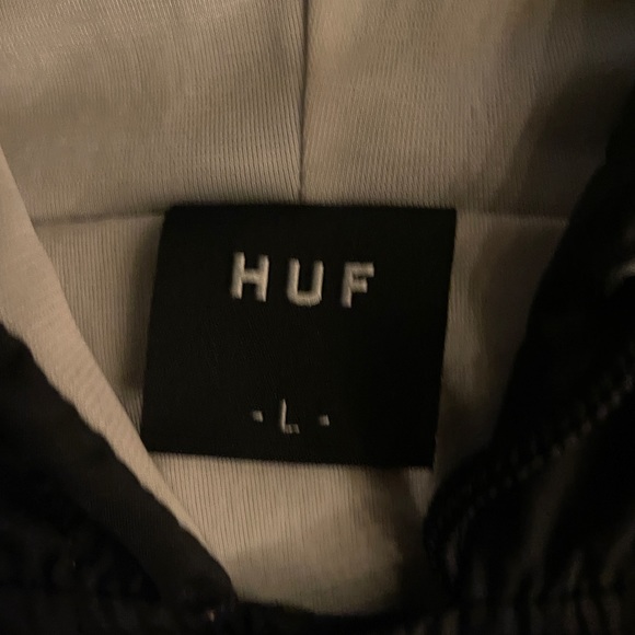 HUF Hooded Coach Jacket With Embroidered Back Logo - Picture 4 of 5